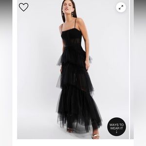 Bcbg corset tulle gown